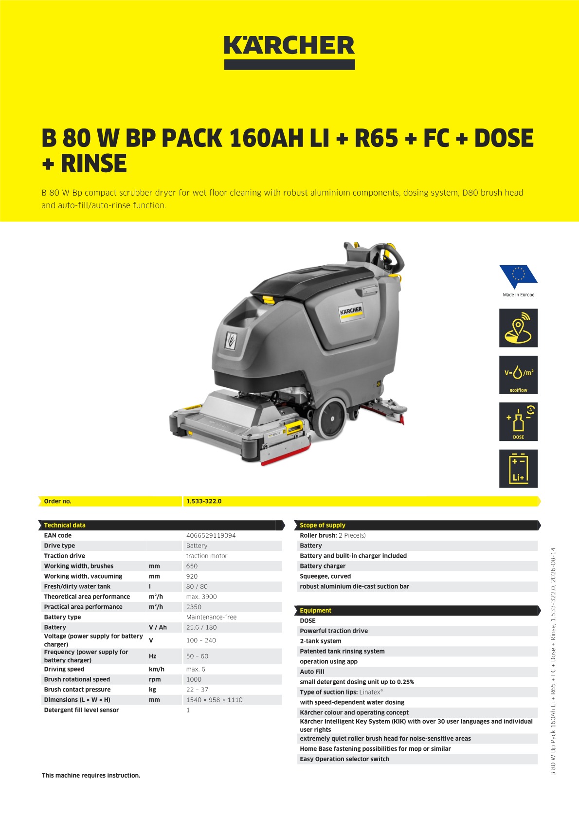 Product information
