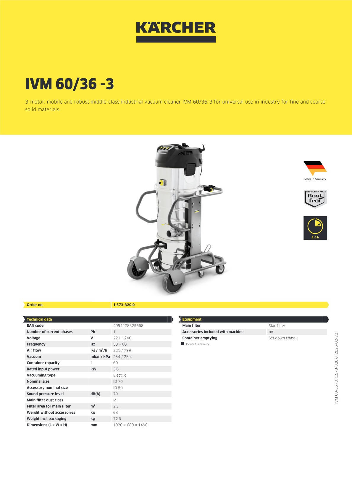 Product information
