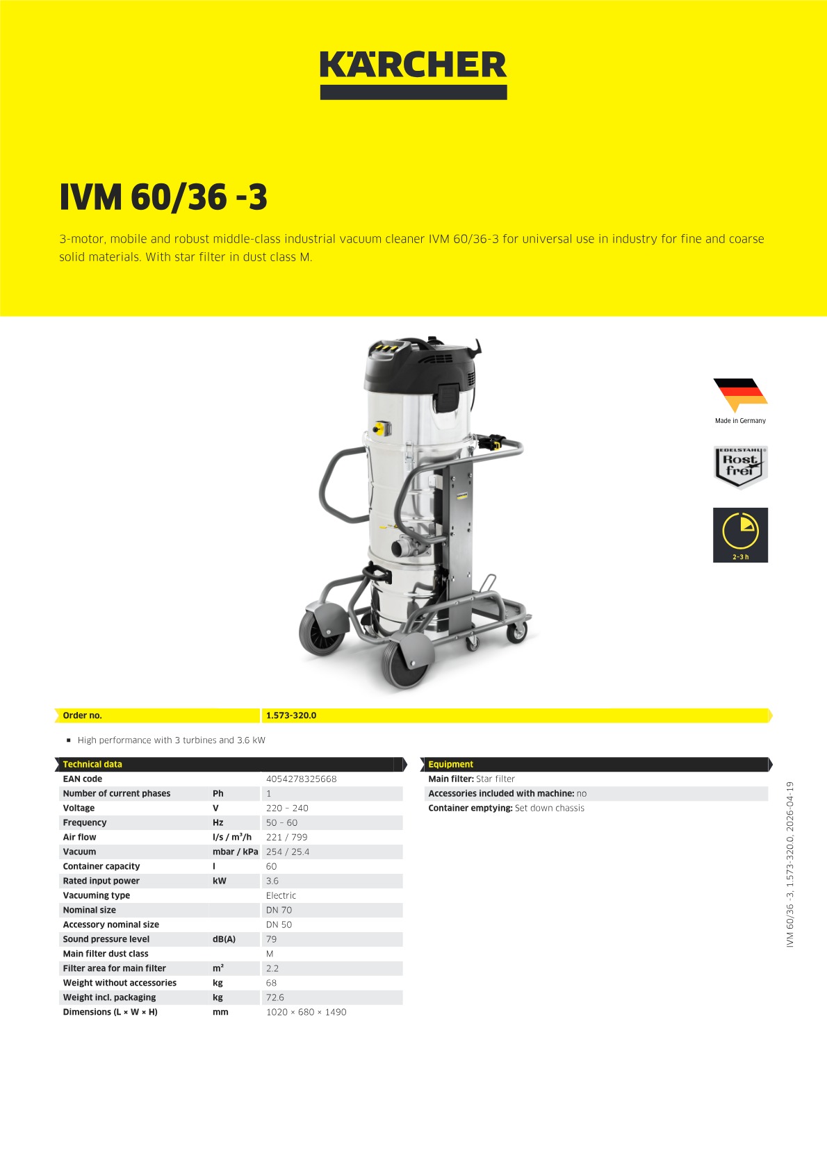 Product information