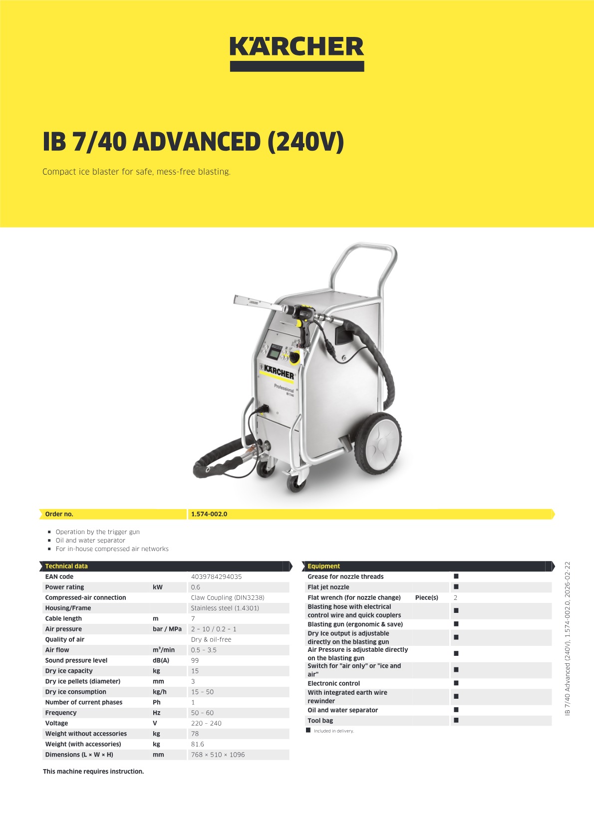 Product information
