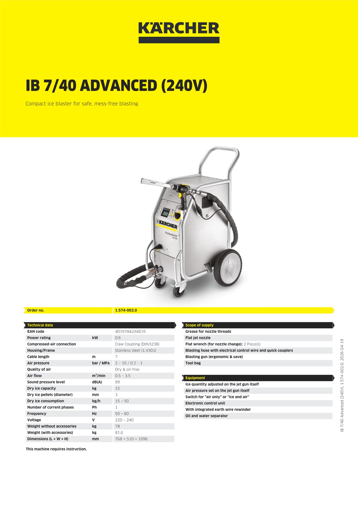 Product information