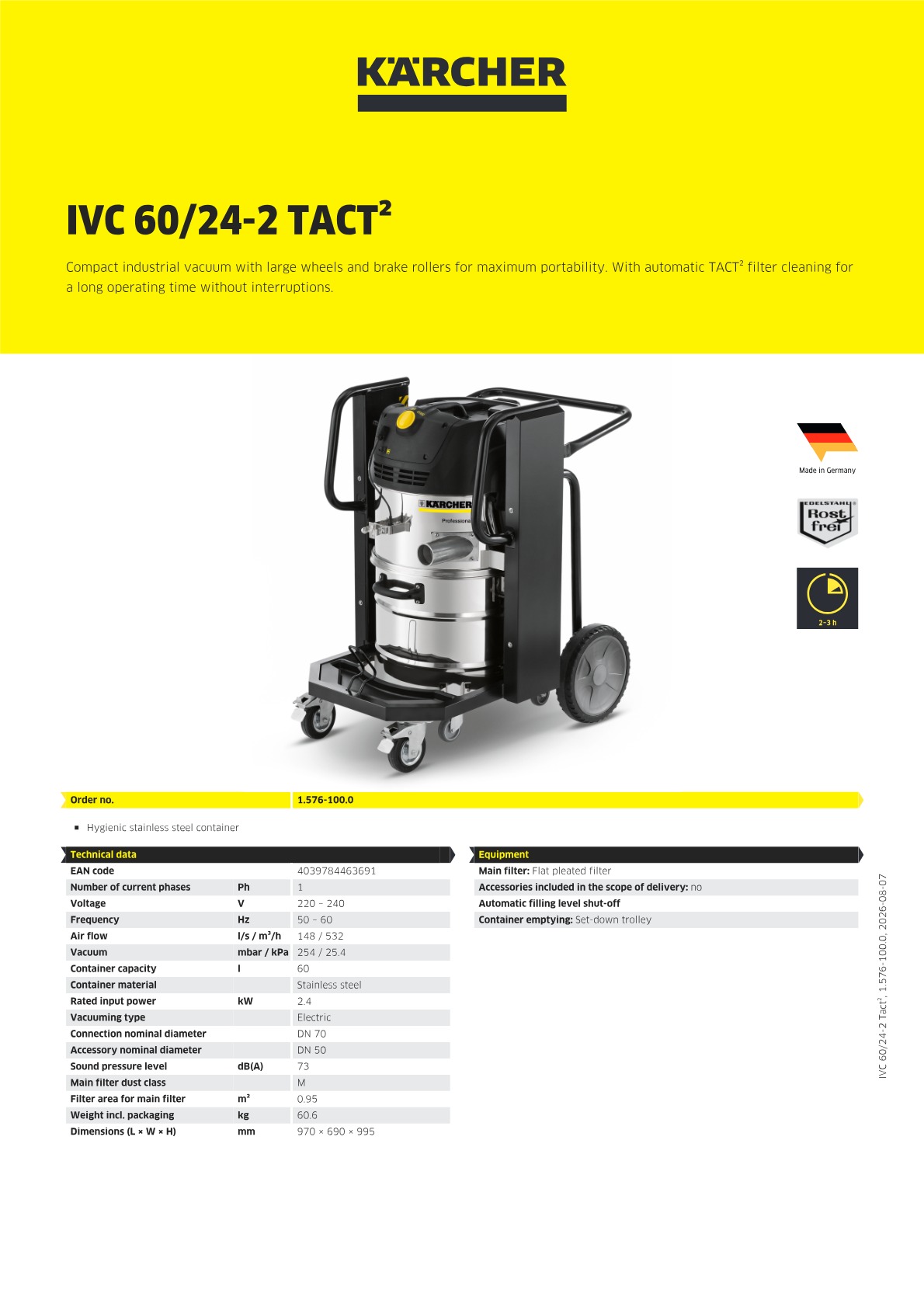 Product information