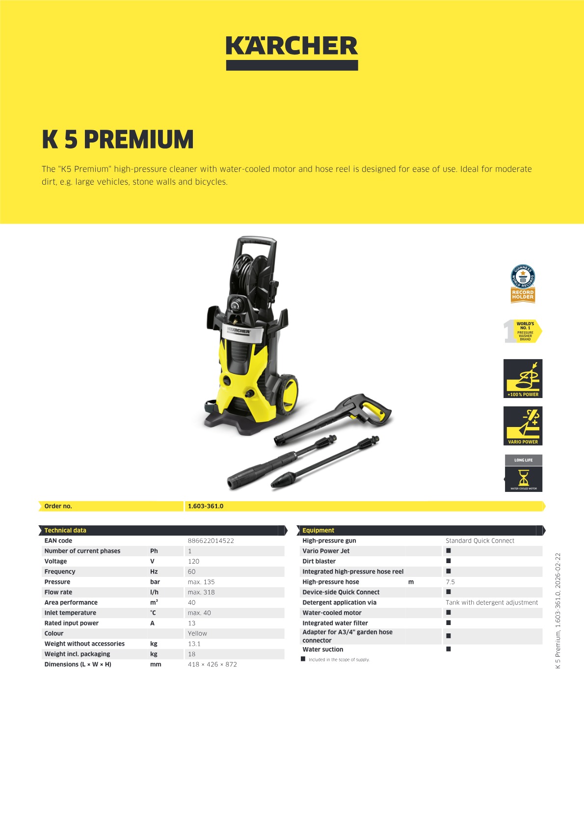 Pressure washer K 5 Premium | Kärcher