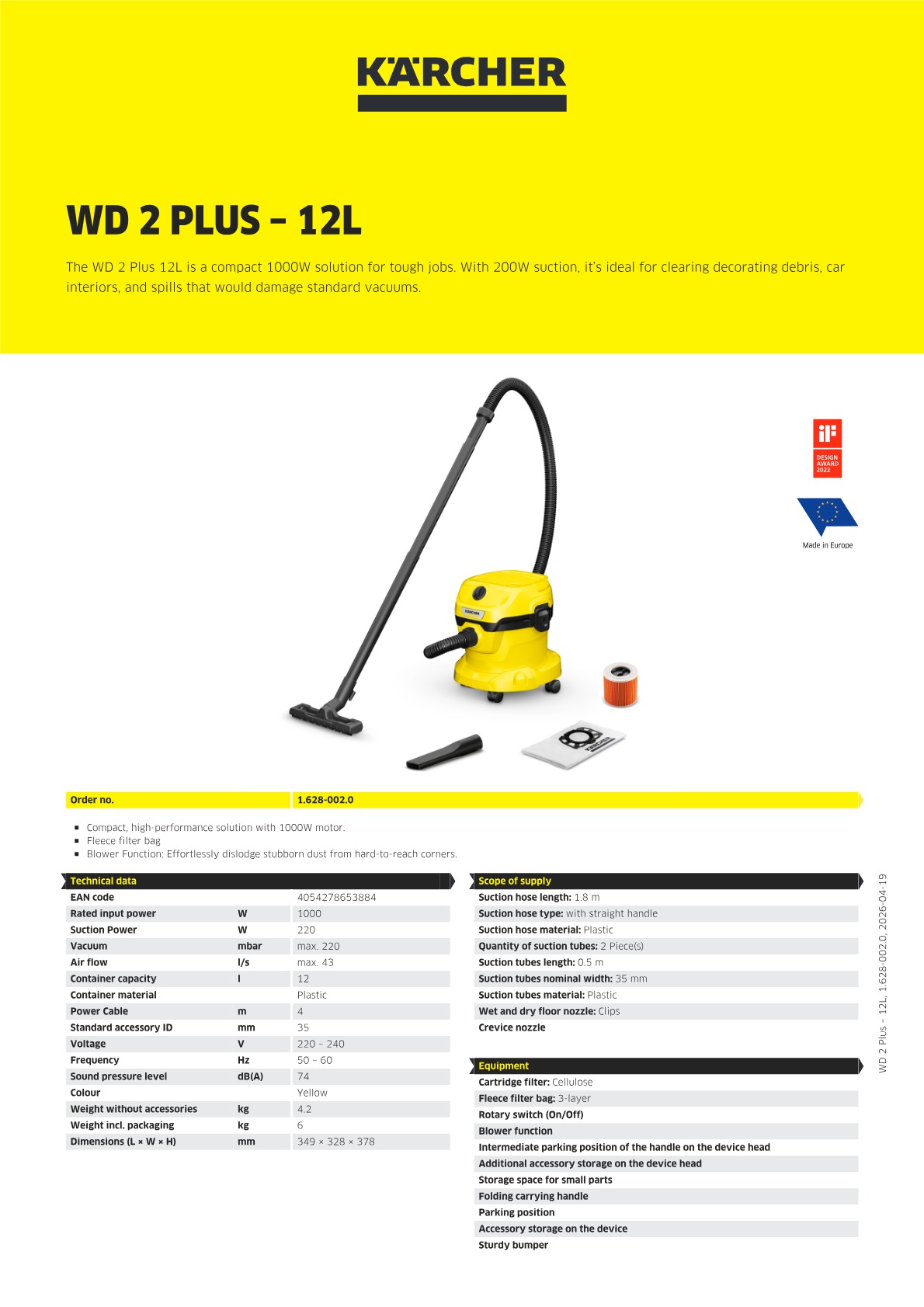 Product information