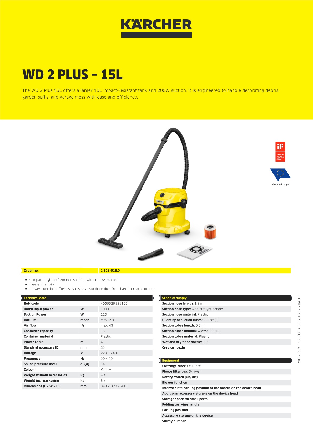 Product information