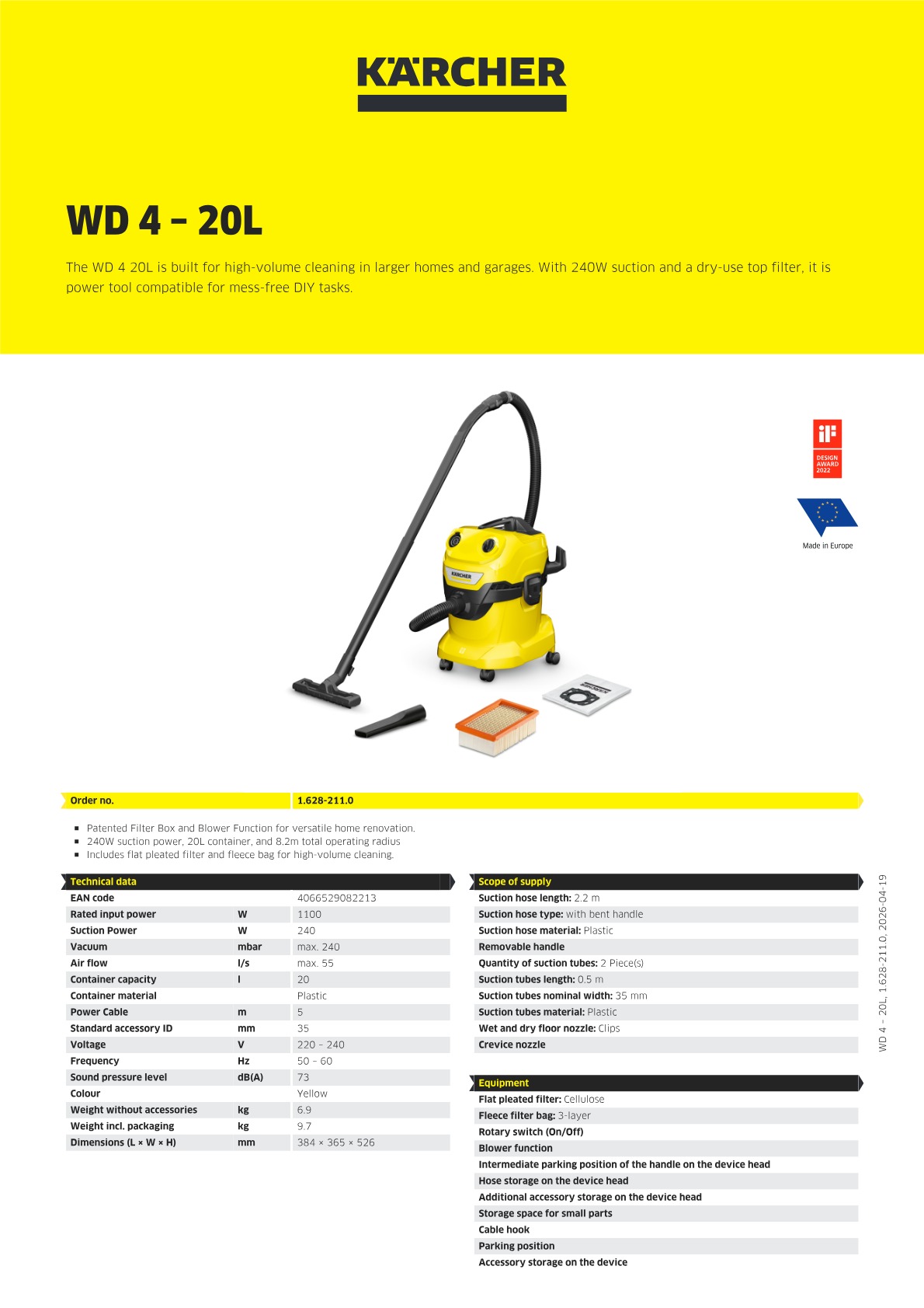 Product information