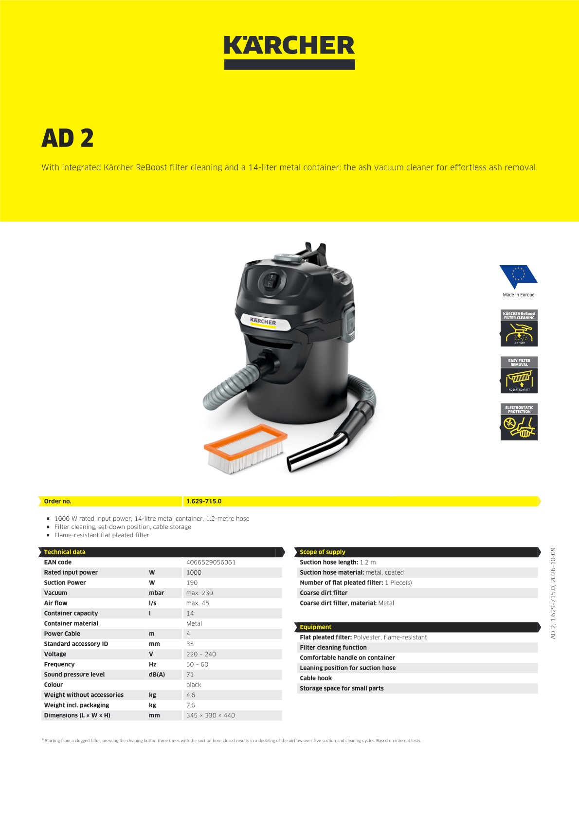 Product information
