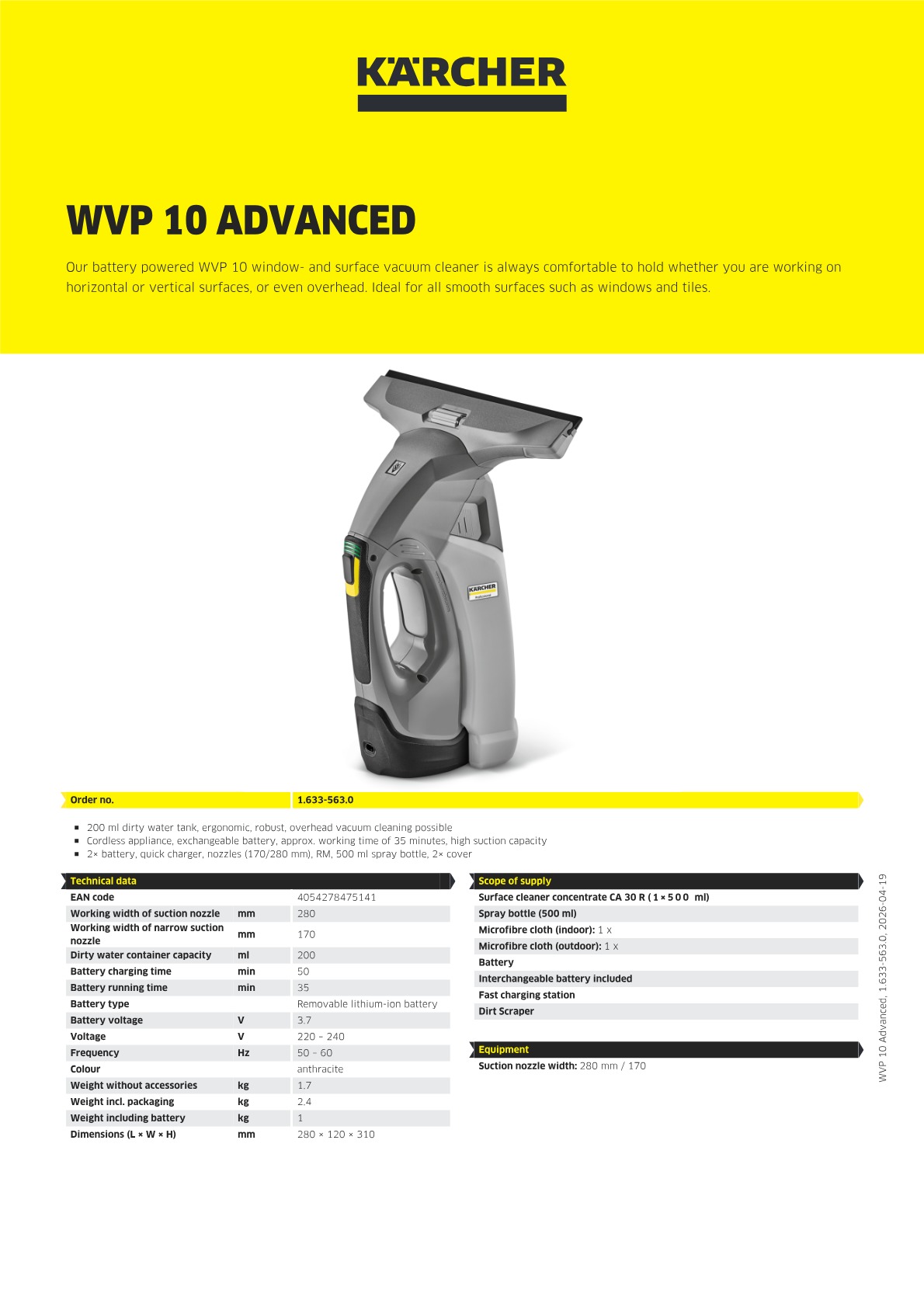 Product information