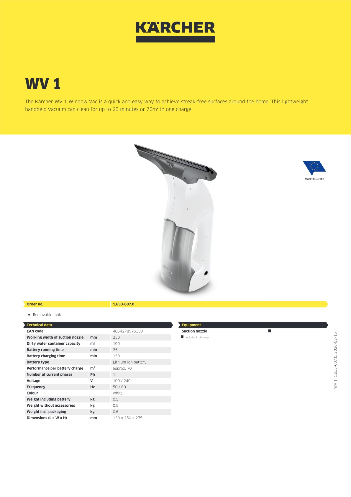 Product information