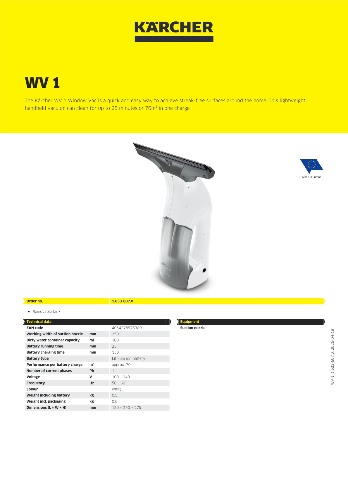 Product information