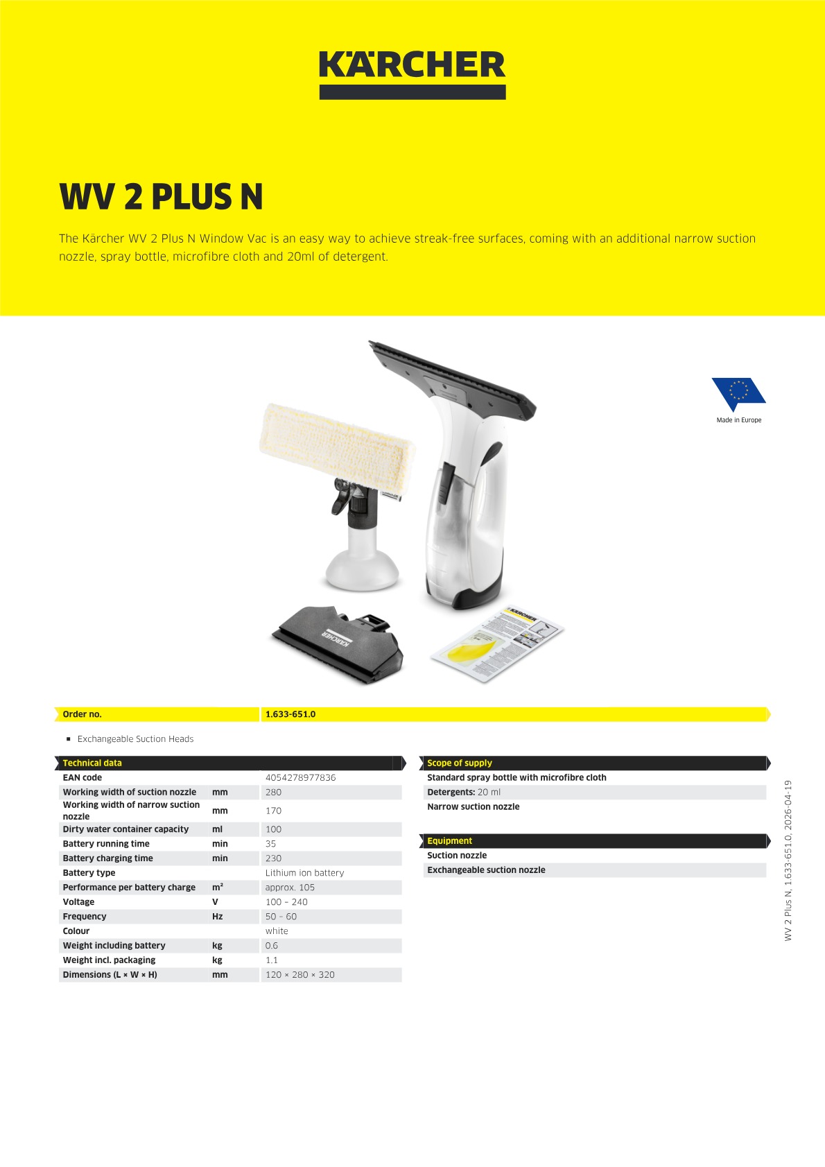 Product information