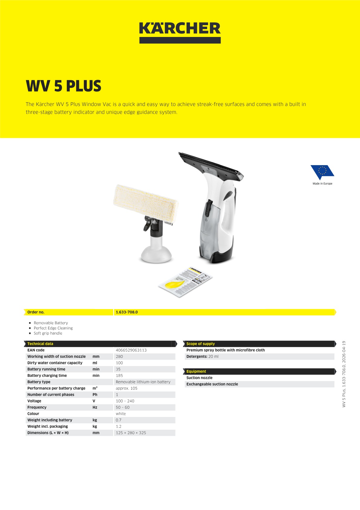 Product information
