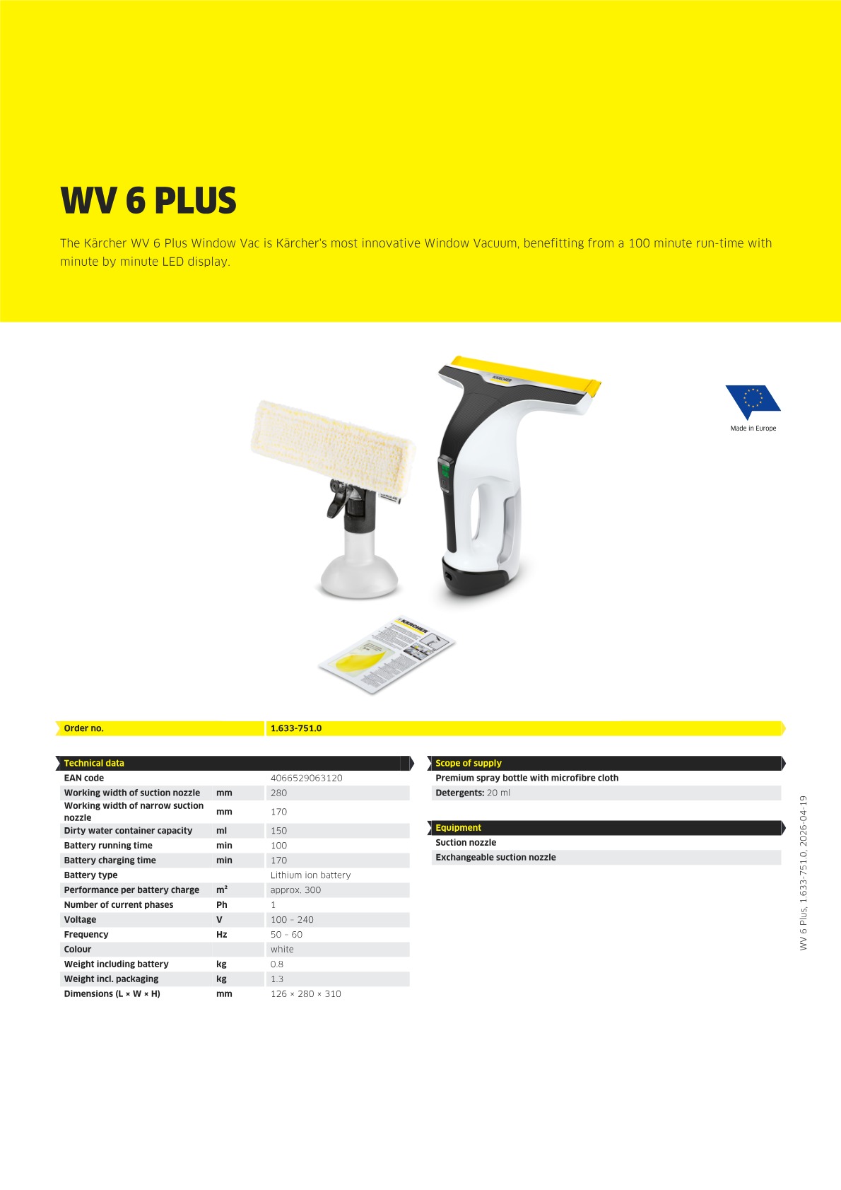 Product information