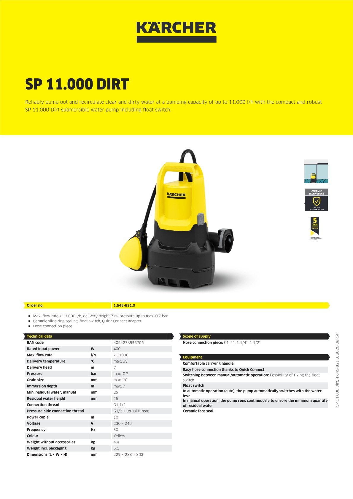 Product information