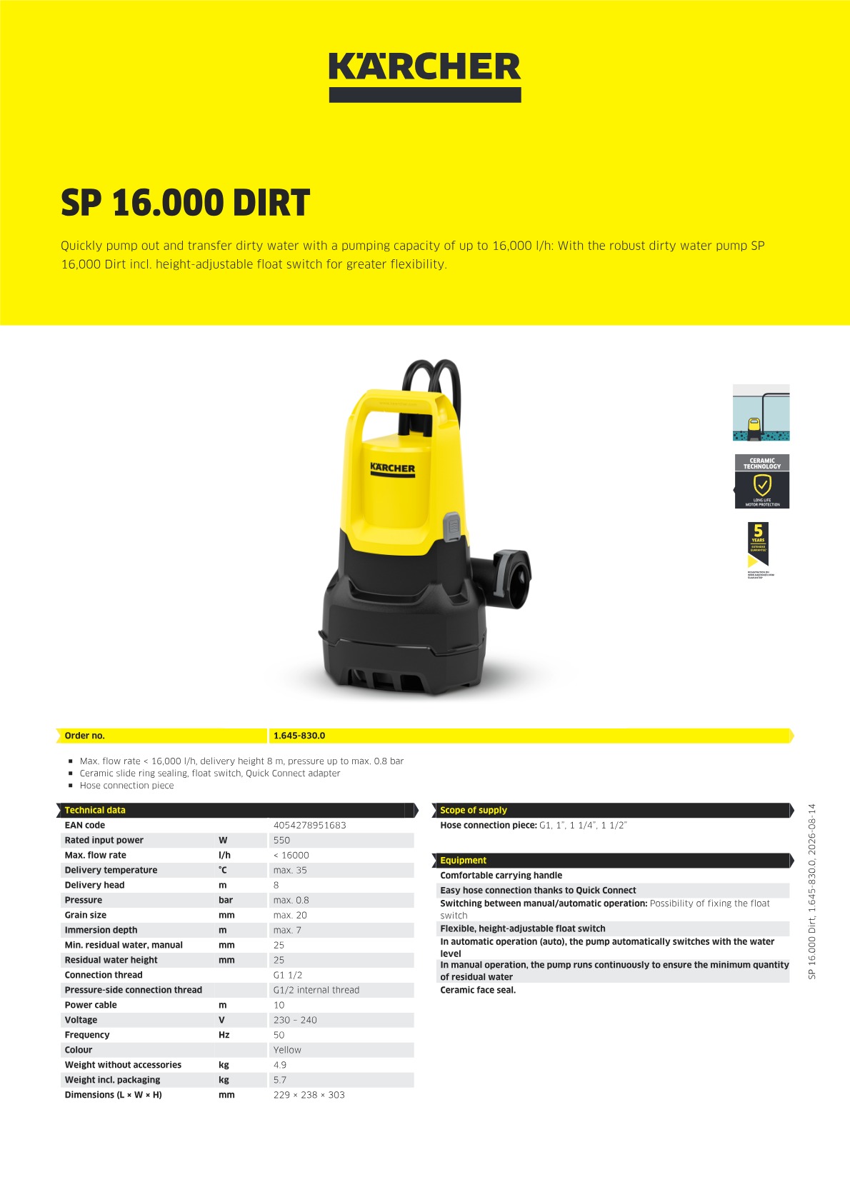 Product information