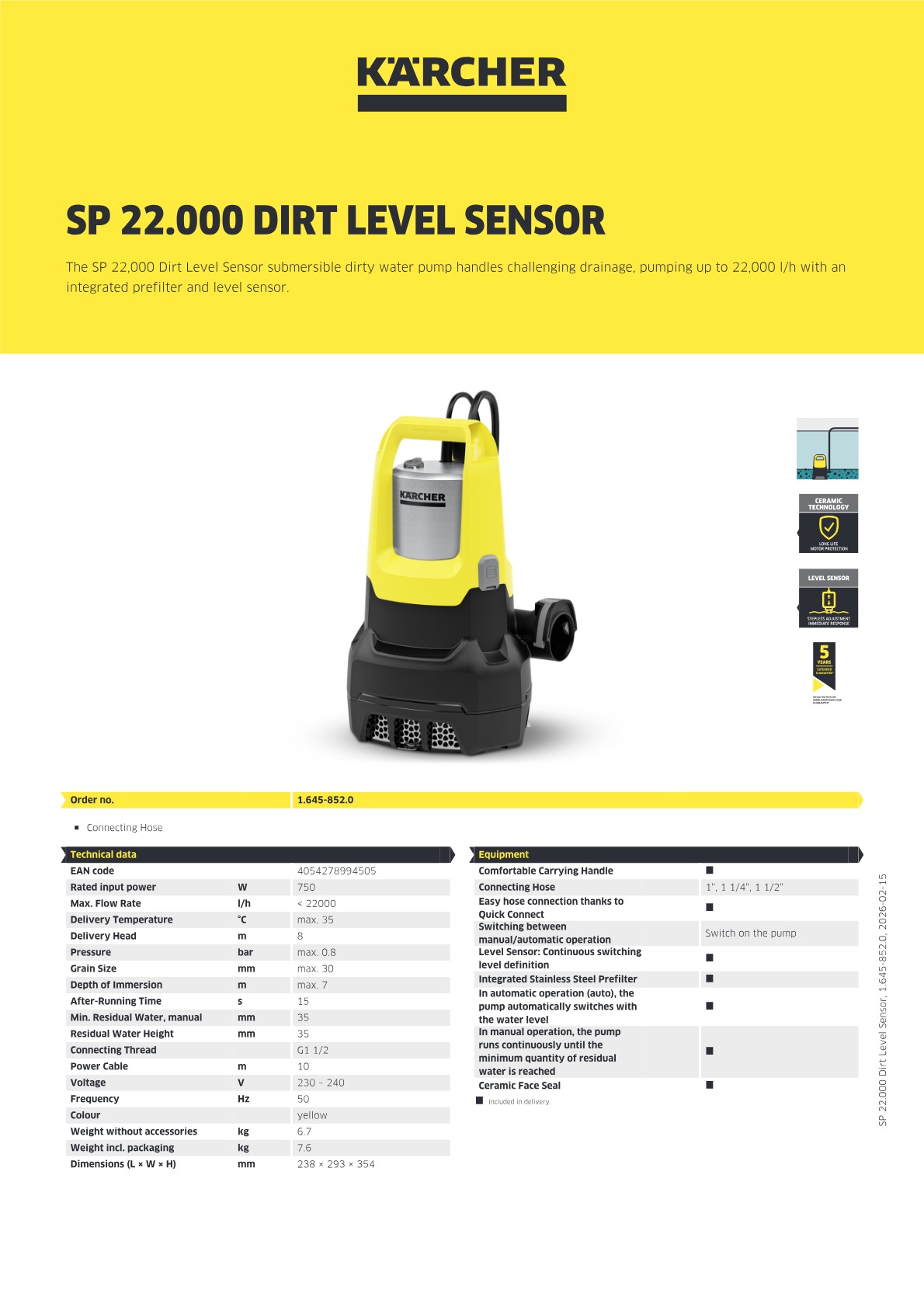 Product information