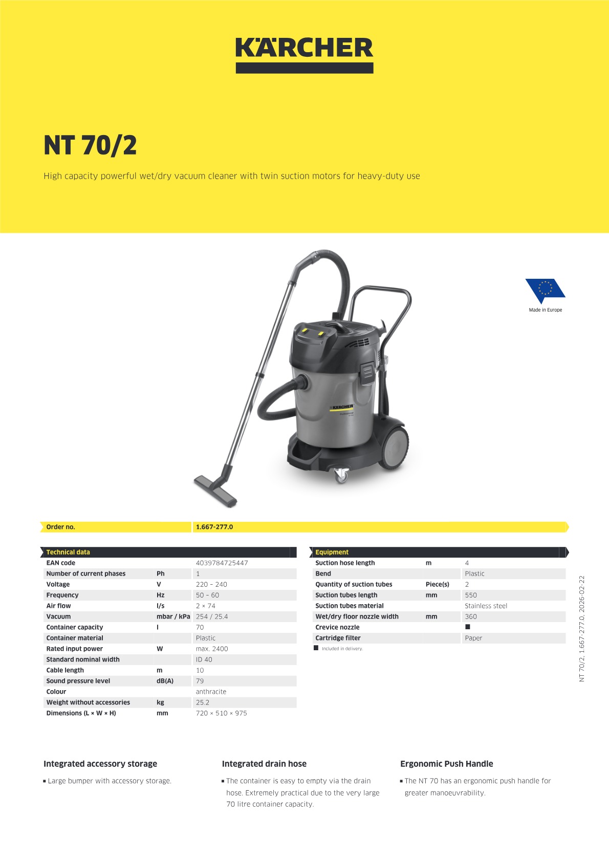 Product information