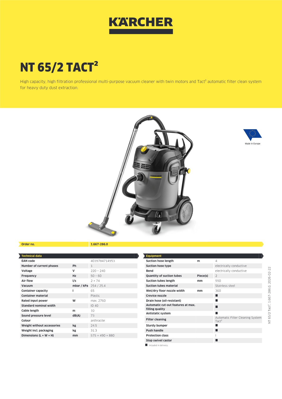 Product information