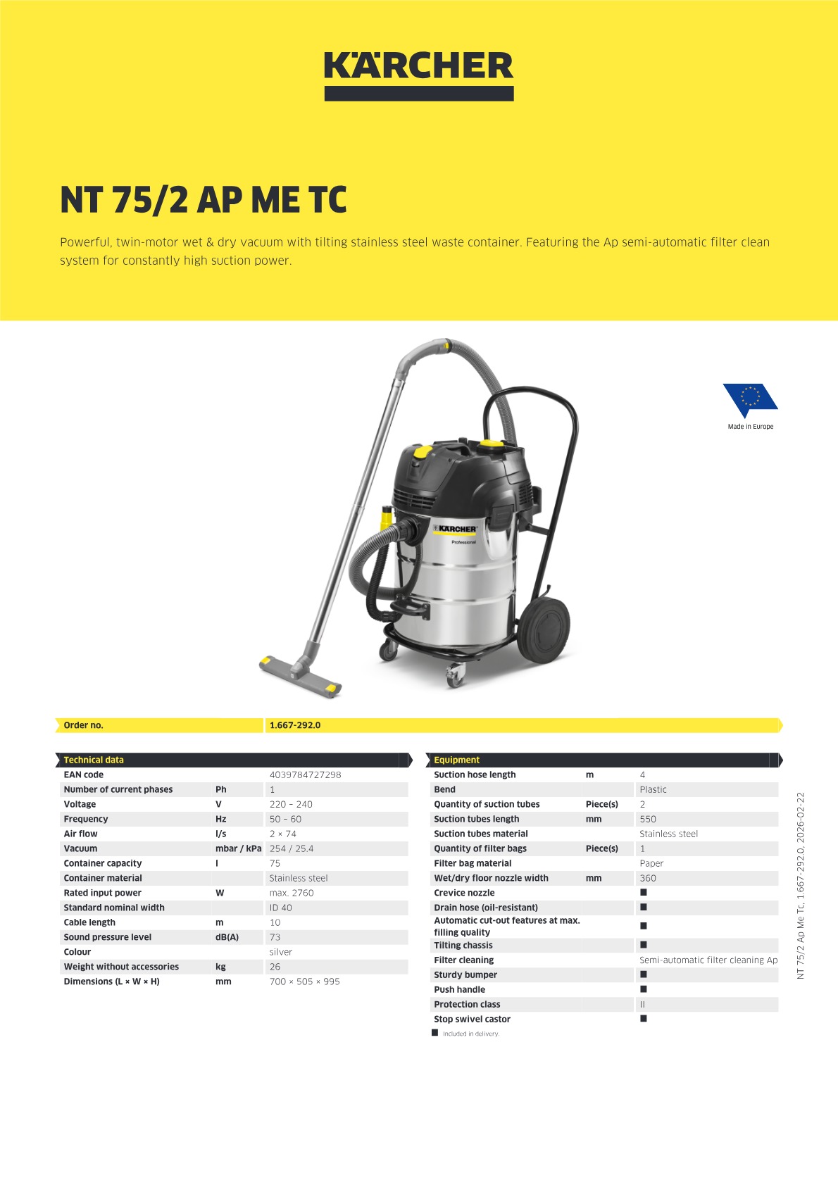 Product information