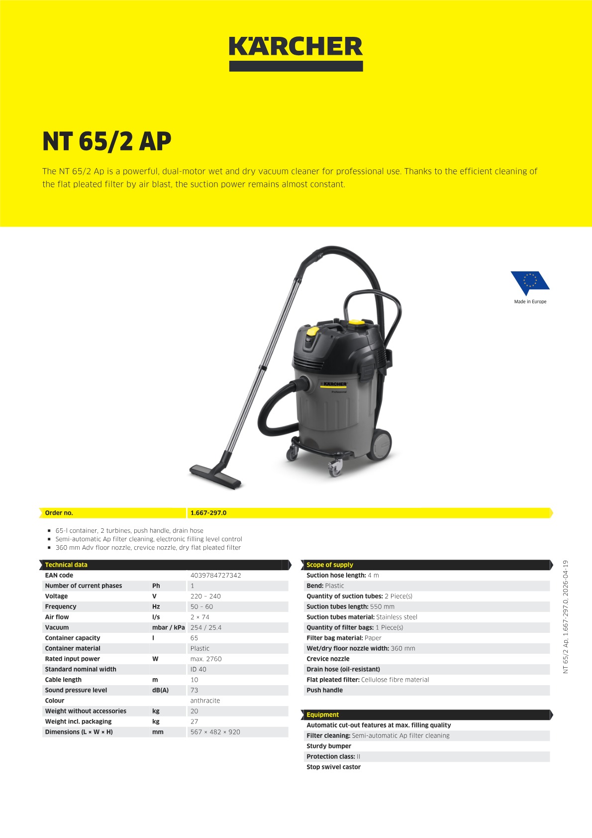 Product information