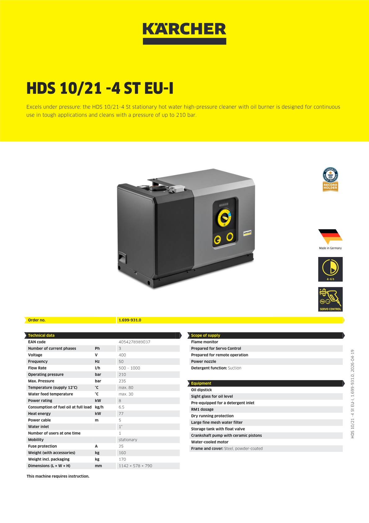 Product information