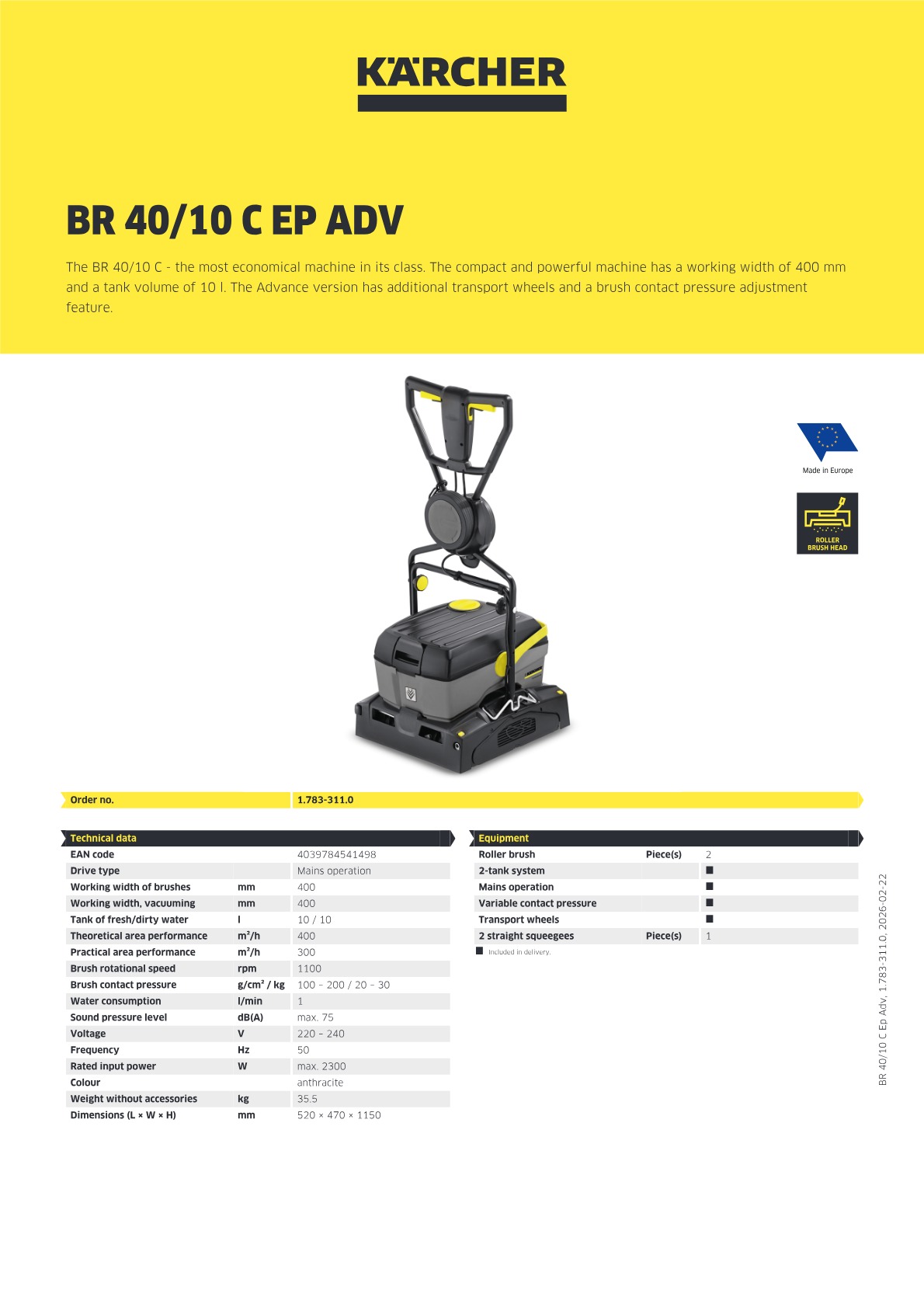 Product information