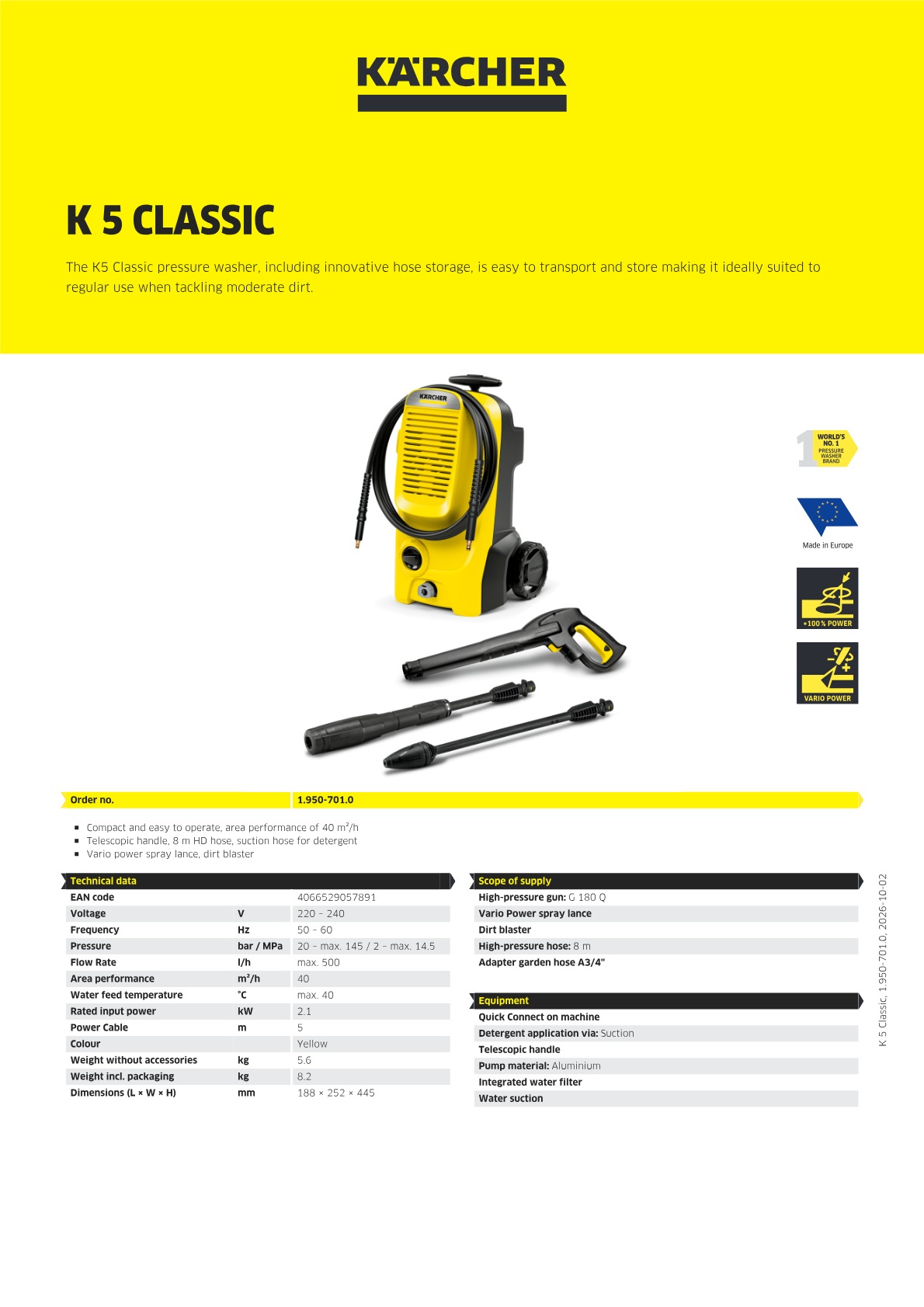 Product information