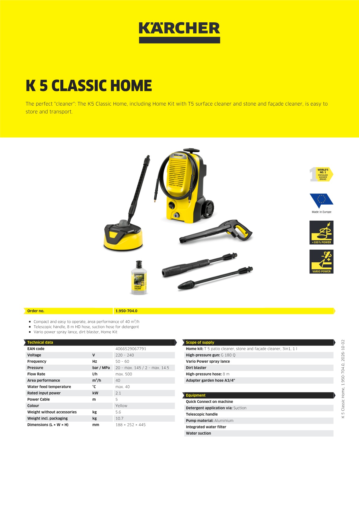 Product information