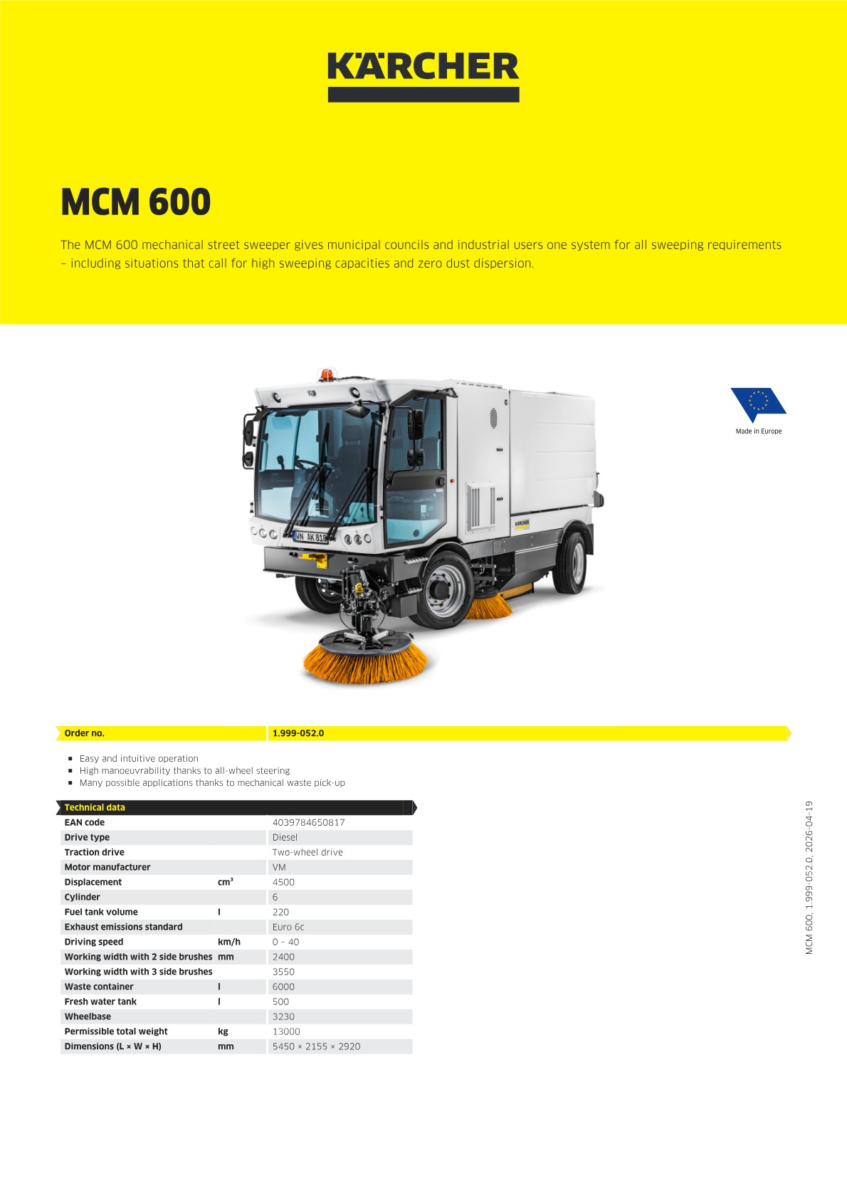 Product information
