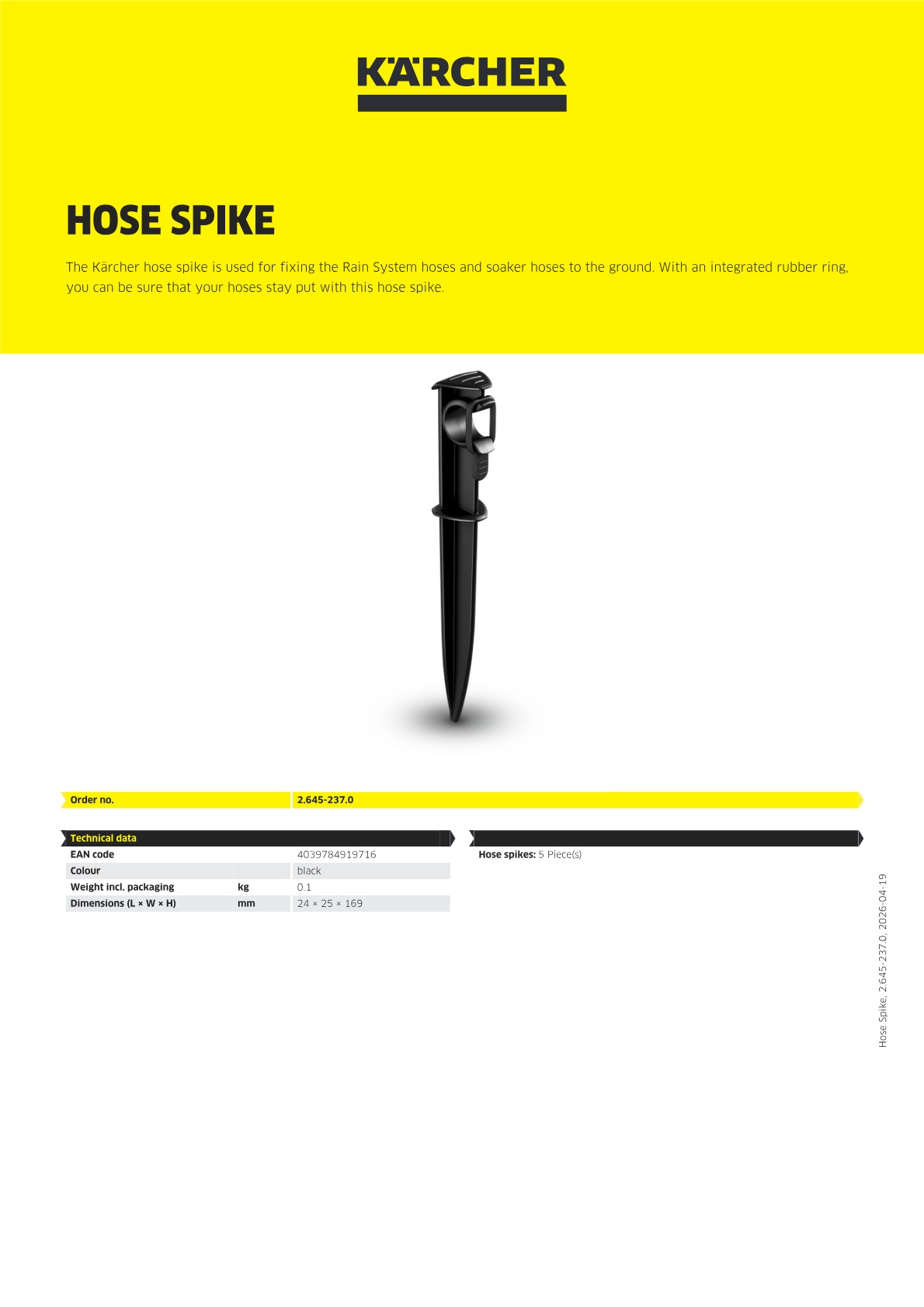 Product information