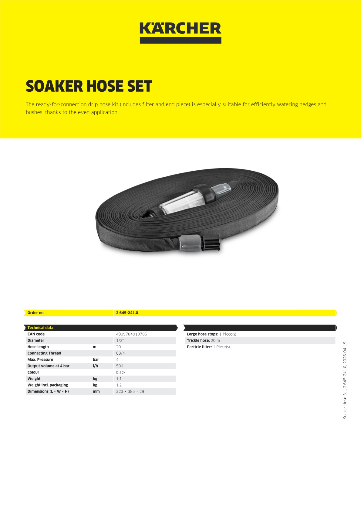 Product information
