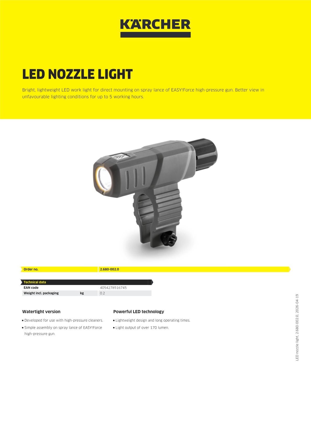 Product information