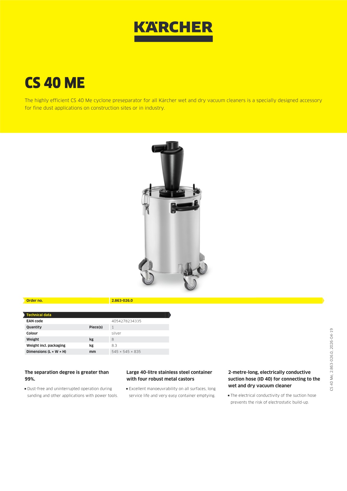 Product information