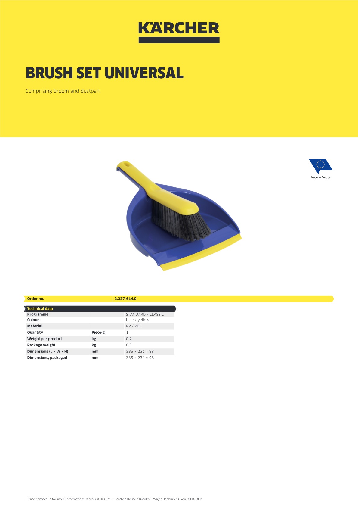 Product information