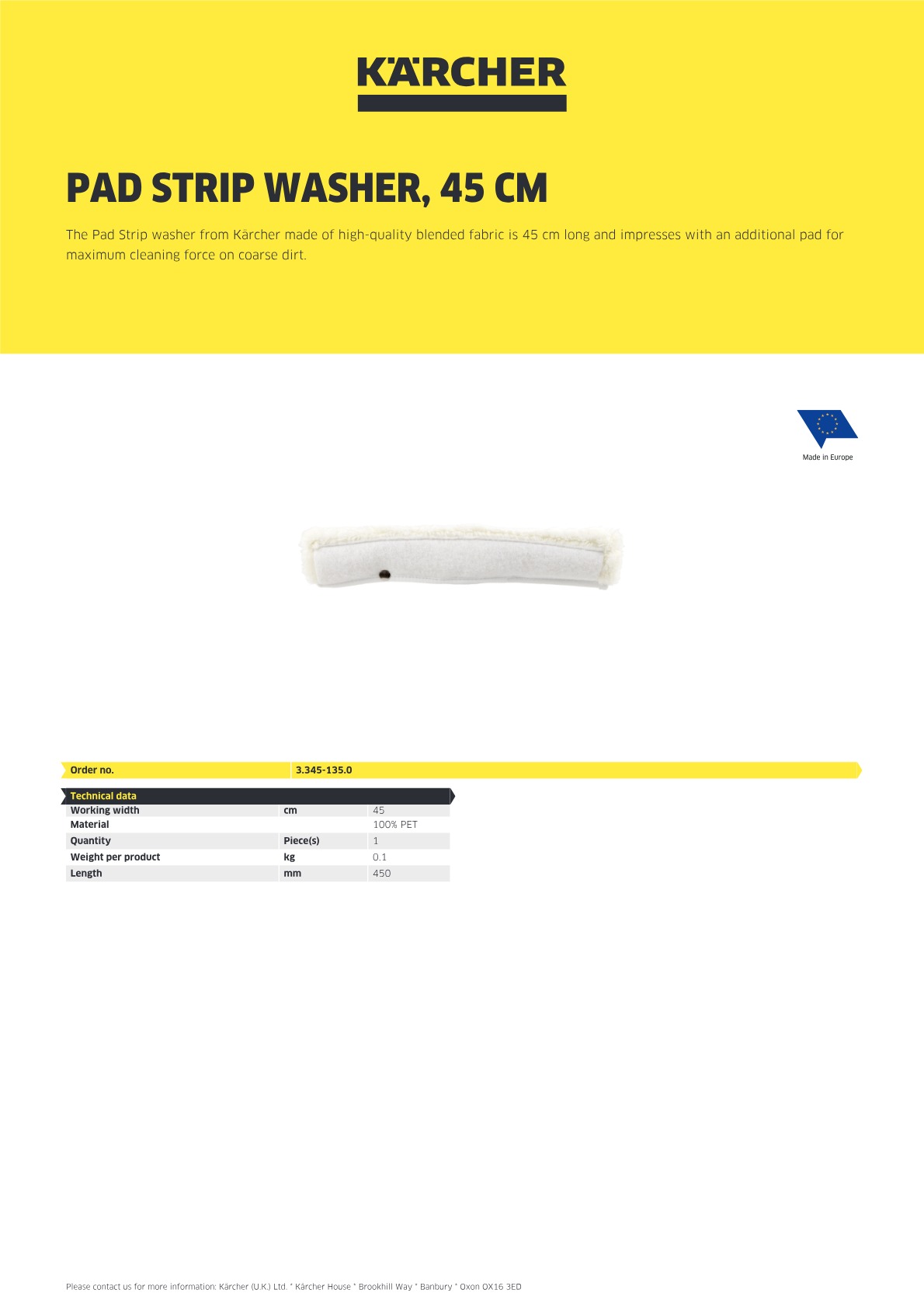 Product information