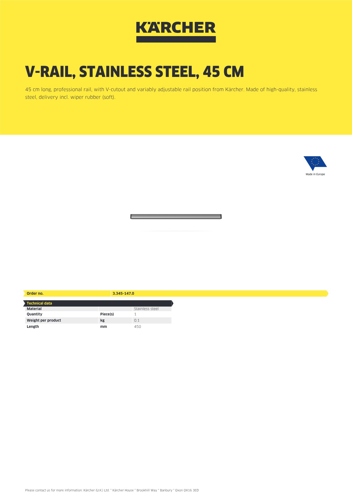 Product information