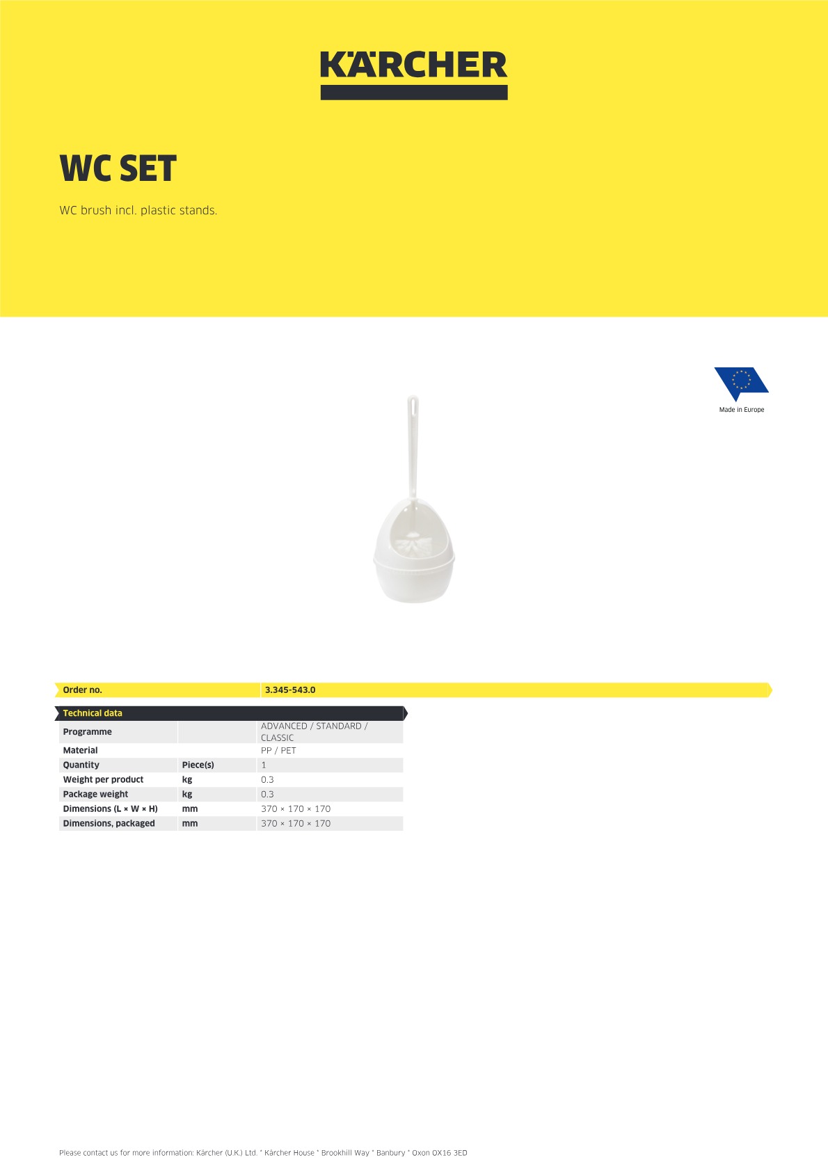 Product information