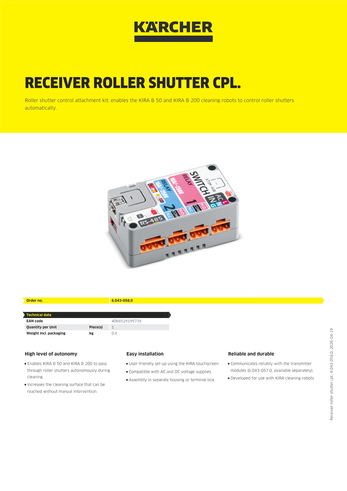 Product information