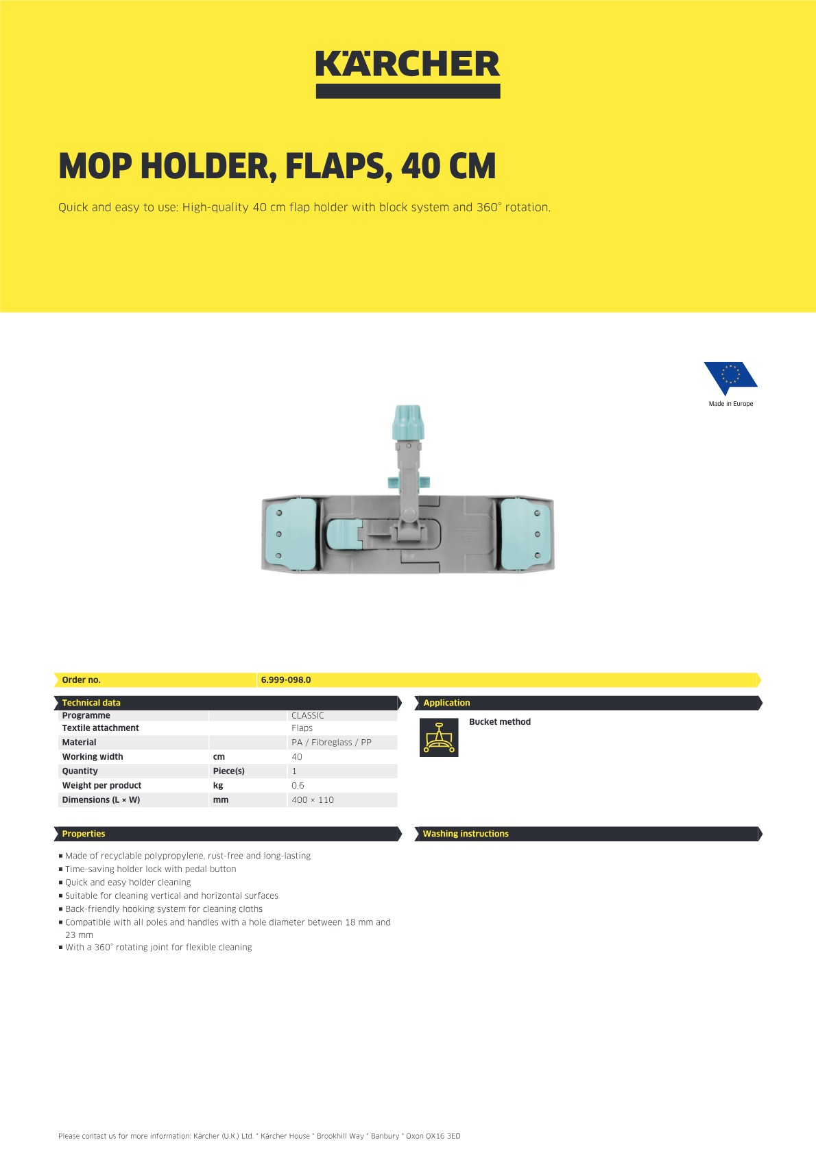 Product information