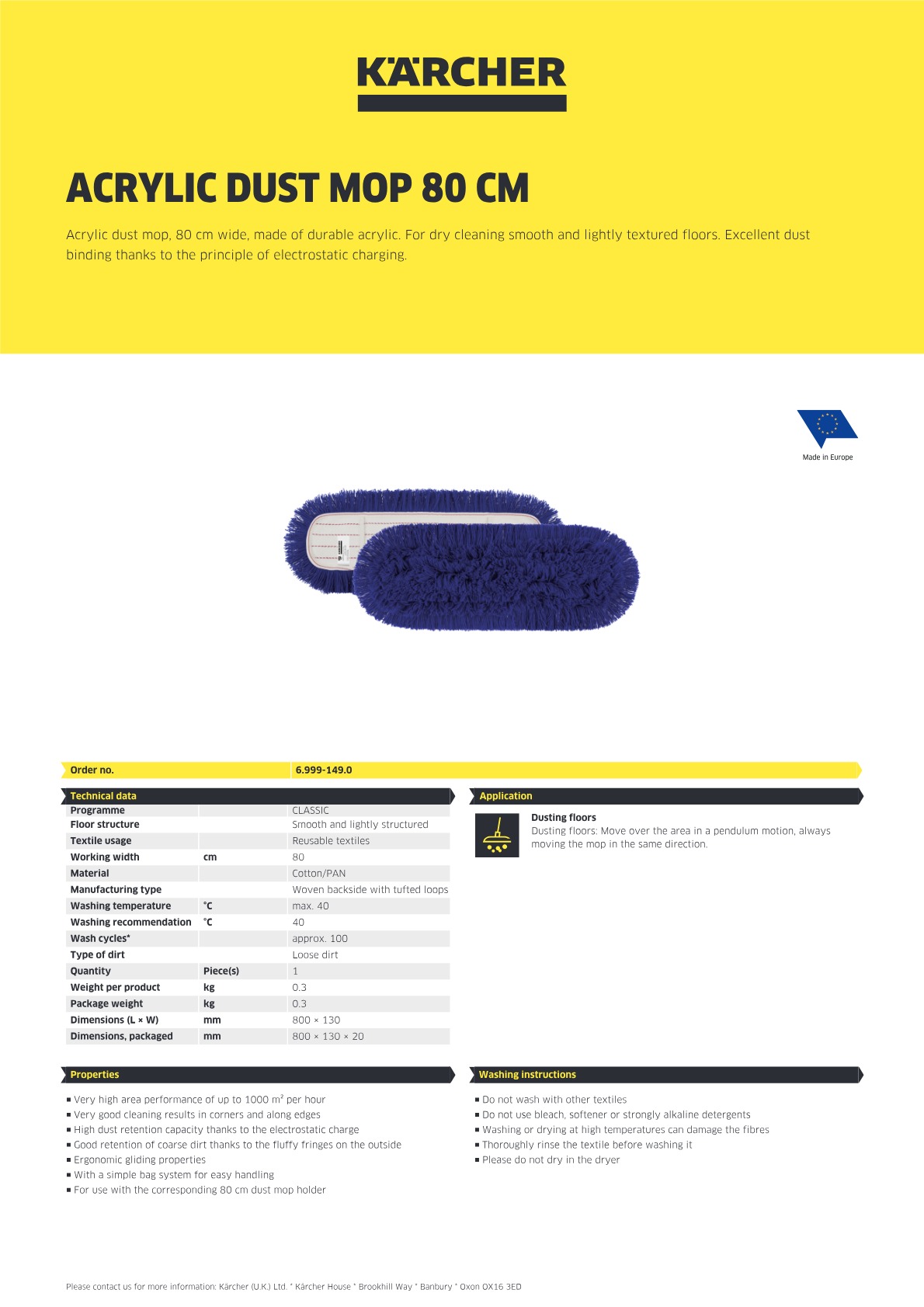 Product information
