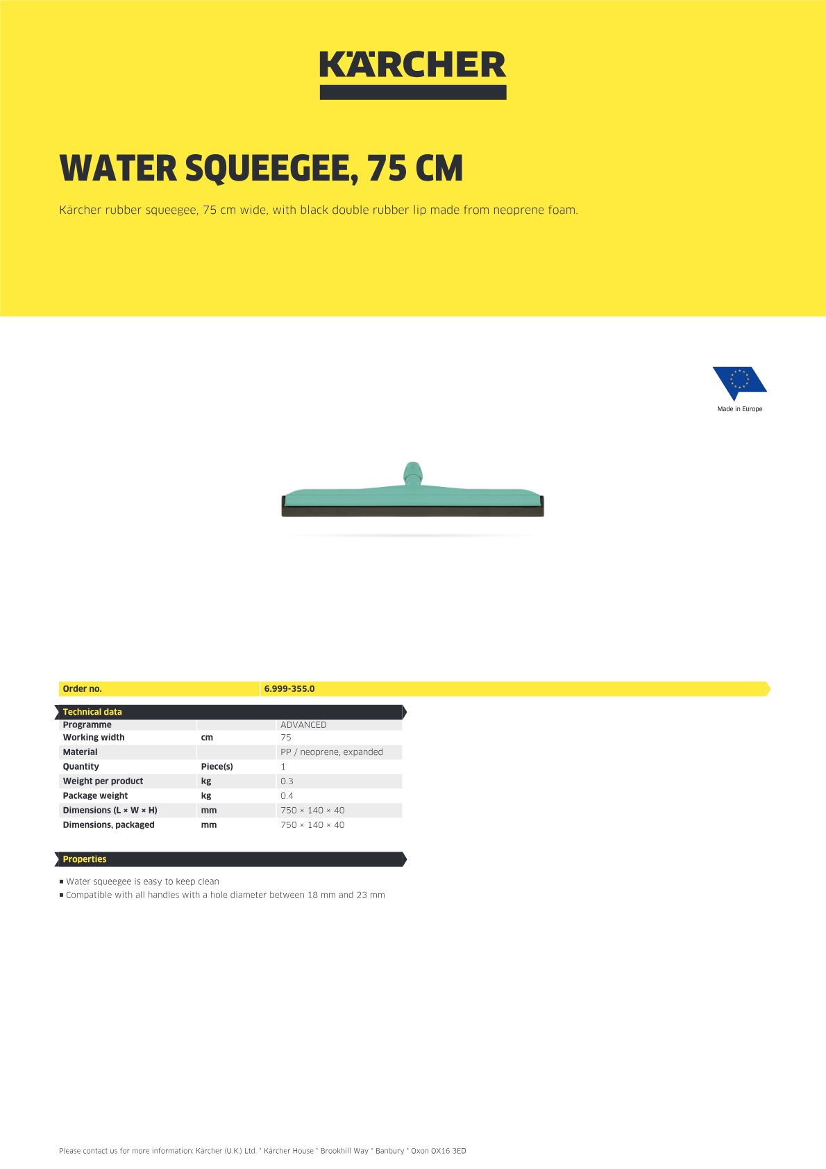 Product information