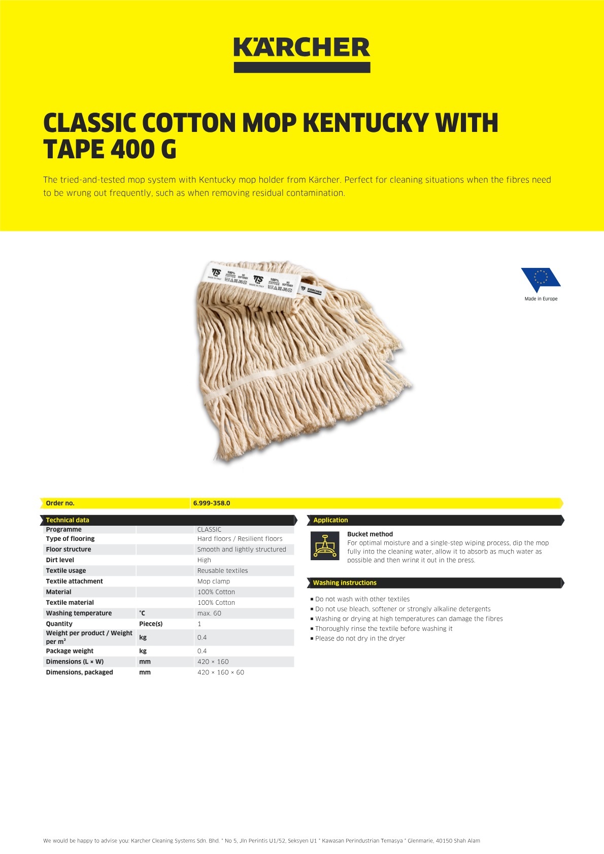 Product information