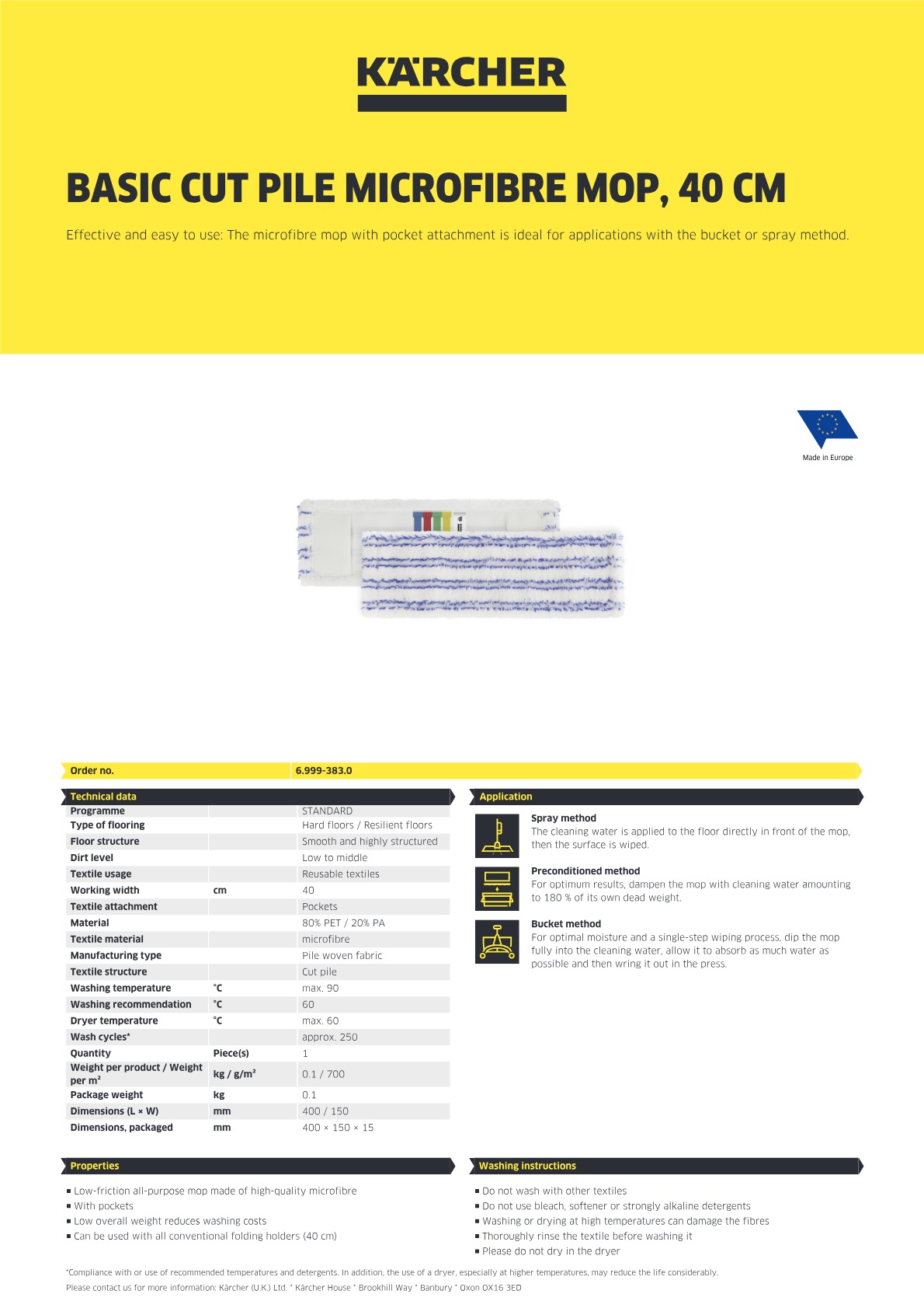 Product information