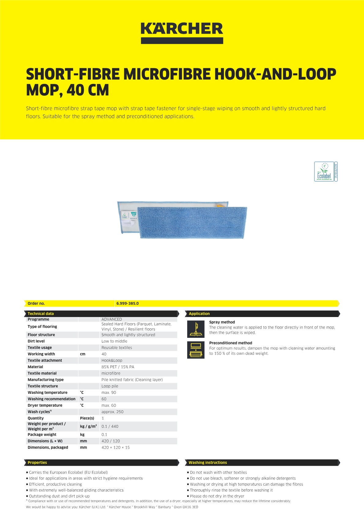 Product information