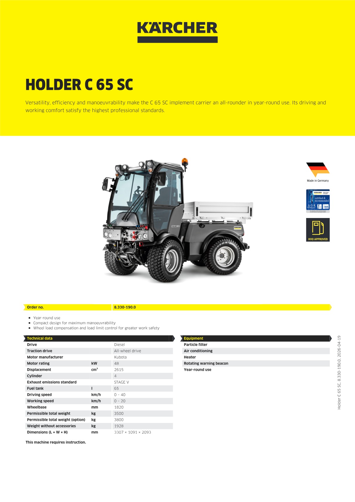 Product information