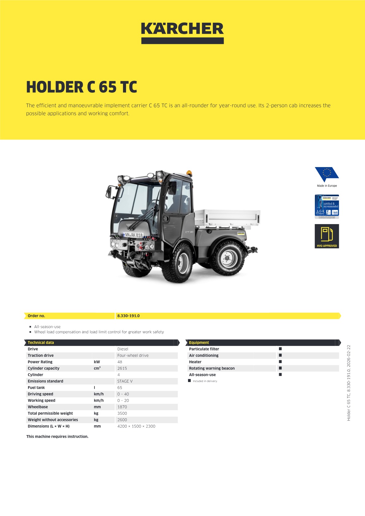 Product information