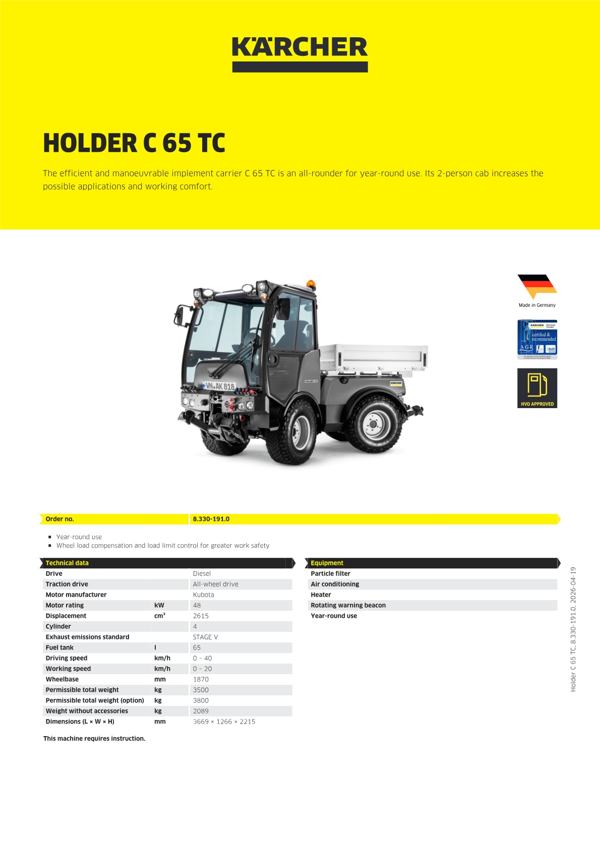 Product information