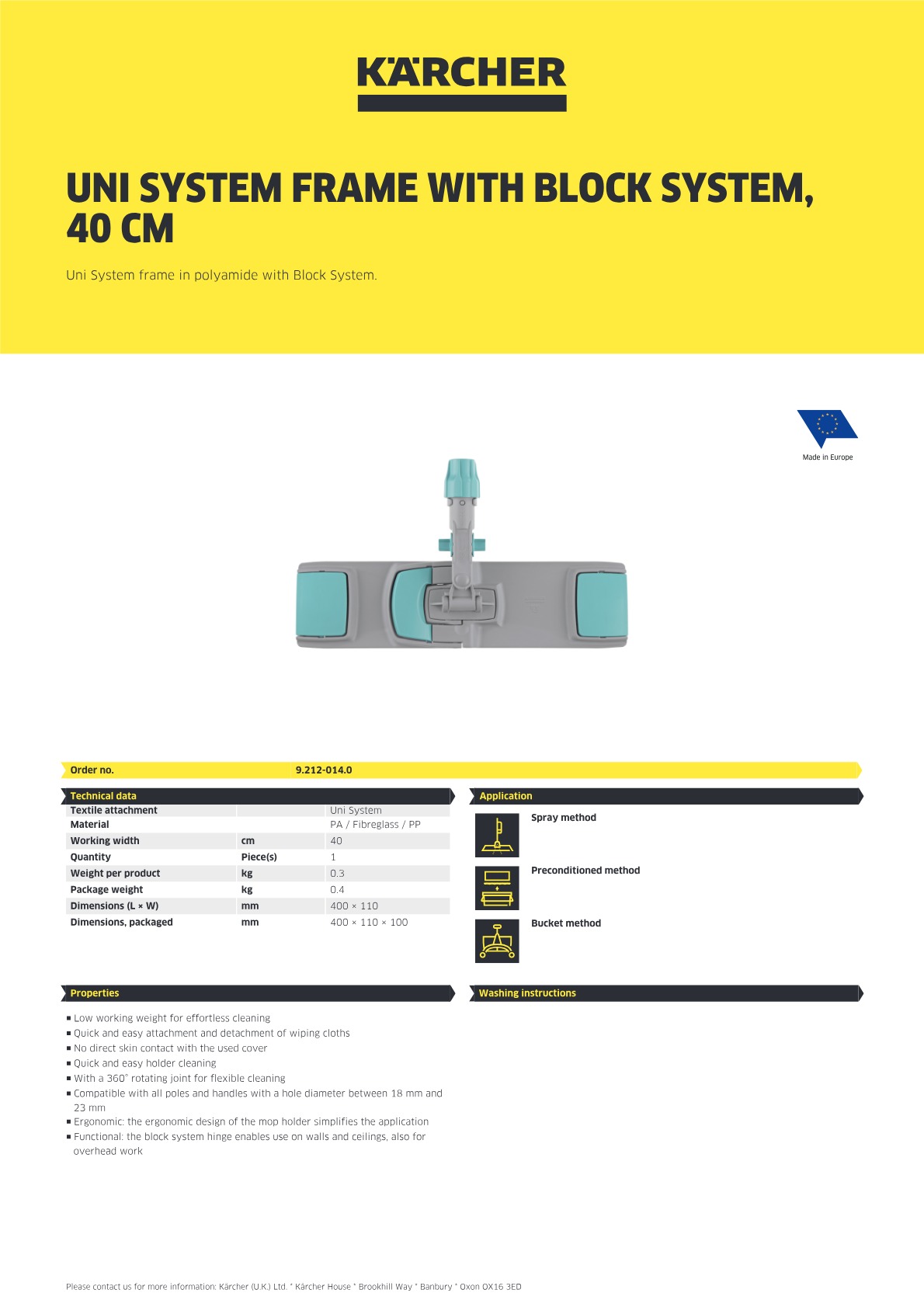 Product information