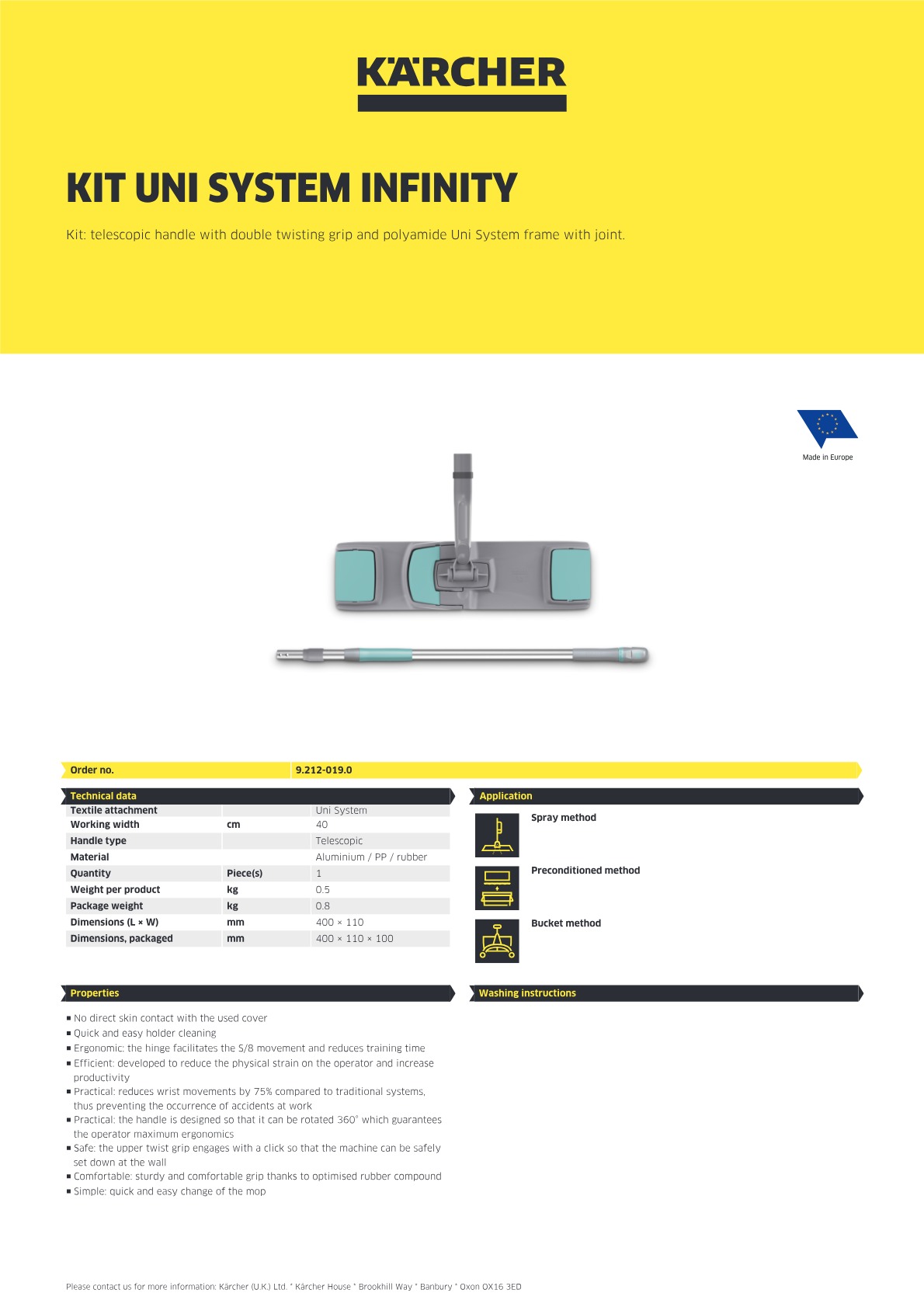 Product information