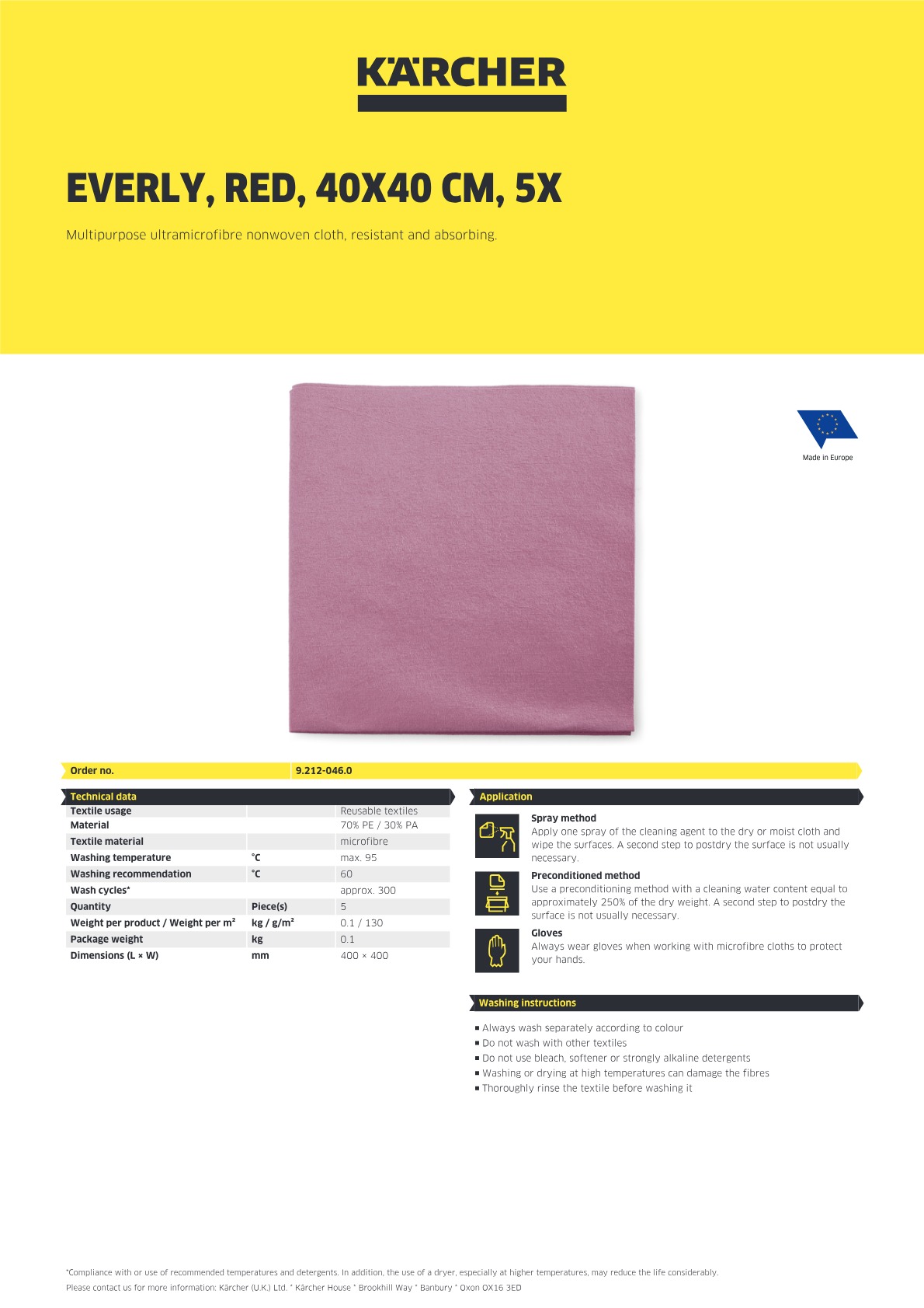 Product information